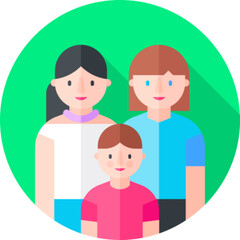 Fototapeta premium Family Together Icon