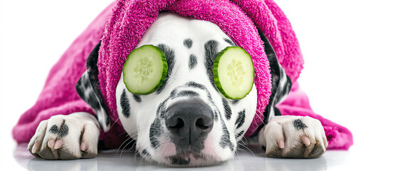 funny dalmatian dog, AI generated