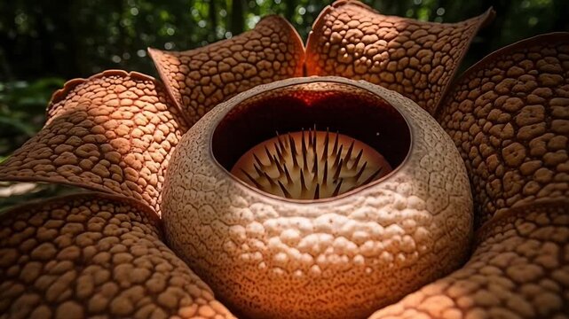 Rafflesia: Giant Parasitic Flower in Natural Habitat