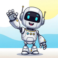 friendly_robot_waving_hello_cartoon