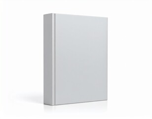 Minimalist White Box: Clean Product Mockup with Subtle Shadow.