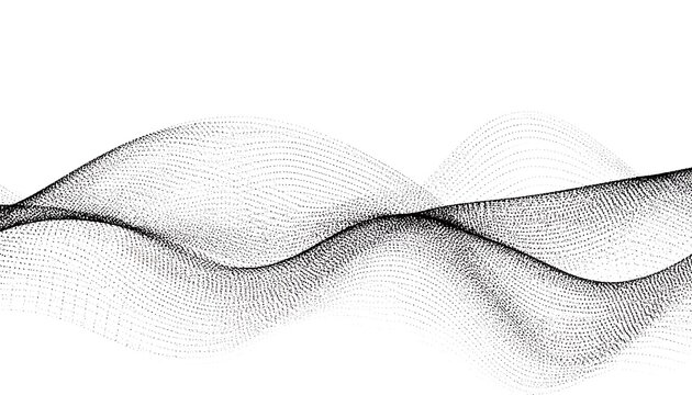 Abstract wavy lines pattern