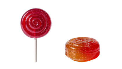 Fun Lollipop Bundle Set, isolated on transparent background