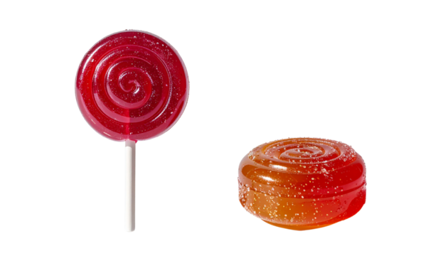 Fun Lollipop Bundle Set, isolated on transparent background - Powered by Adobe