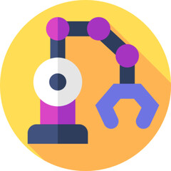 Industrial Robot Tech Icon