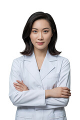 Confident Medical Professional in Lab Coat Portrait