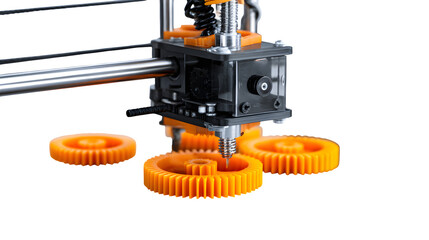 3D Printer Nozzle Detail, isolated on transparent background