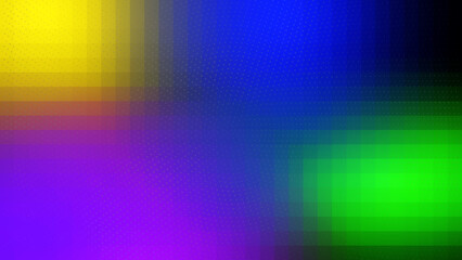 Naklejka premium Yellow purple blue green gradient with glass grid effect on black background a futuristic neon spectrum layer