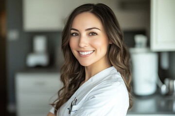 Skilled dental practitioner in a bright and authentic setting