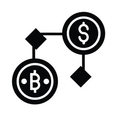 Bitcoin Money Transfer Icon