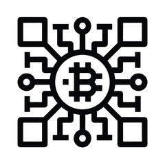 Bitcoin QR Code Scan Icon