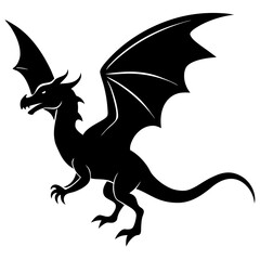 Fototapeta premium vector illustration of a dragon