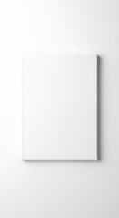 Empty White Square Canvas Art Mockup on a Bright Studio Background