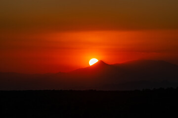 calido atardecer