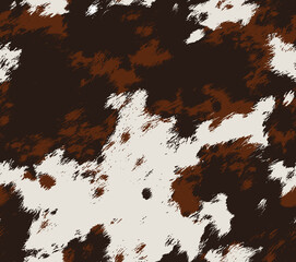 pattern cow, buffalo or wild cowboy horse leather natural print animal skin. Realistic cow fur seamless skin pattern
