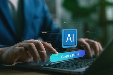 AI translation and multilingual communication concept,businessman using smartphone with artificial intelligence for real-time language translation,global digital technology