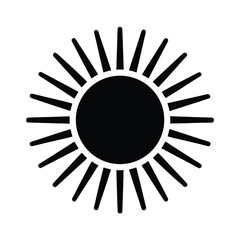 Bright Sun Minimal Icon
