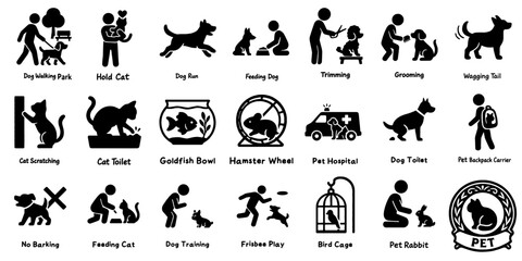 動物シルエットピクトグラム、Animal Silhouette Pictograms