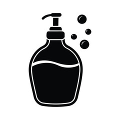 Bubble Bath Bottle Icon Simple
