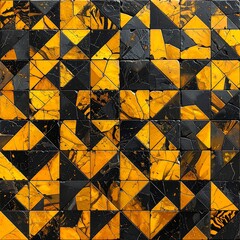 Abstract geometric pattern of triangles (4)