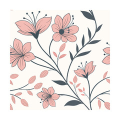 Elegant floral background design for office and business and social work