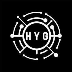 HYG letter design. HYG letter technology logo design. HYG Monogram logo design for an entrepreneur and business.