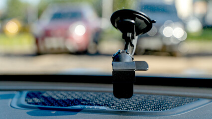 Smartphone Holder For Car On Windshield