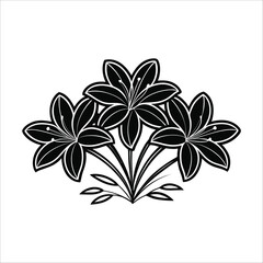 flower, vector, nature, leaf, floral, plant, art, design, summer, blossom, decoration, flora, element, leaves,  Flowers Vector, Editable Flower Vector, Line art, floral, graphic, Horizontal Floral Div