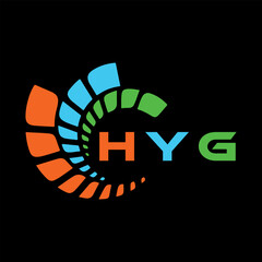 HYG letter design. HYG letter technology logo design. HYG Monogram logo design for an entrepreneur and business.