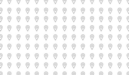 Seamless location pin pattern for modern maps and navigation apps, perfect for travel blogs, global business presentations, and stylish website designs