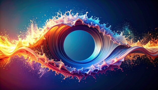 Powerful render power, background, audio sound ripples, color sonic breaking one Action, forceful wave animated conveying D
