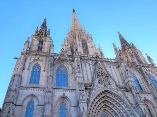 [Spain] Exterior of the Main portal Gate of the Barcelona Cathedral (Barcelona)