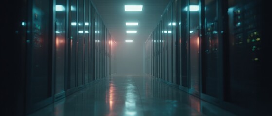 Modern digital data network infrastructure showcasing advanced cybersecurity innovative connectivity solutions high-tech server systems and cloud computing technology
