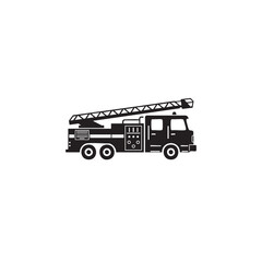 Tow Truck Icon – Construction and Vehicle Silhouette Vector