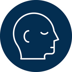 Head icon for human body, business, medical, clinic, website, application, printing, document, poster design, etc