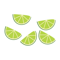 Lime Fruit Slice for Summer Drink illustration