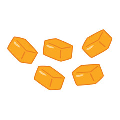 Mango Fruit Slice, Freshly Cut Mango Cubes