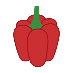 Red Bell Pepper illustration