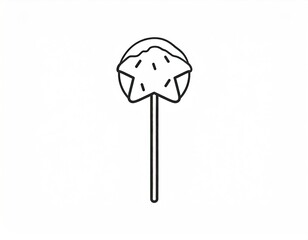 Star Shaped Lollipop Sweet Treat.