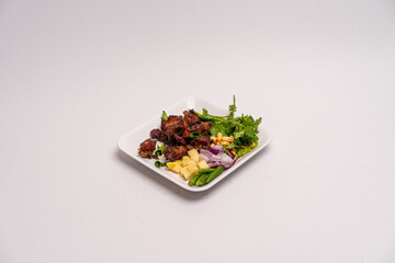 salad with tomatoes and cucumbers