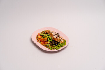 fresh salad in a plate