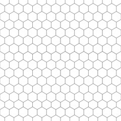 Seamless honeycomb pattern with geometric hexagon mesh design, modern abstract texture for backgrounds, wallpapers, and packaging.