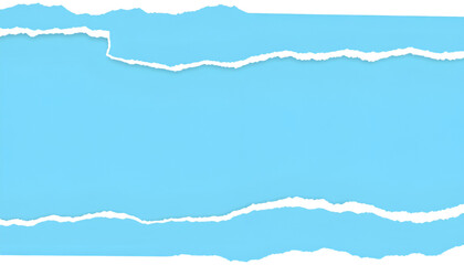 Fototapeta premium Torn Paper Layers: A unique composition showcasing the elegance of torn paper layered in an artistic and visually stunning way, revealing a glimpse of the pristine and vibrant blue expanse underneath.