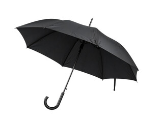  Black Luxury Umbrella Front-Facing PNG