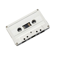 Obraz premium Audio cassette isolated on transparent background for music and recording