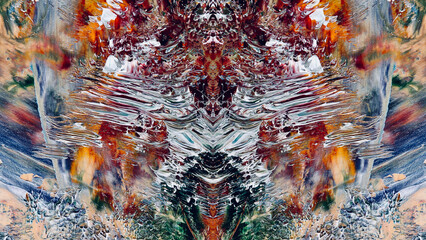 Abstract art background . Hand painting artwork on canvas .