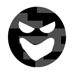 mummy face icon for halloween