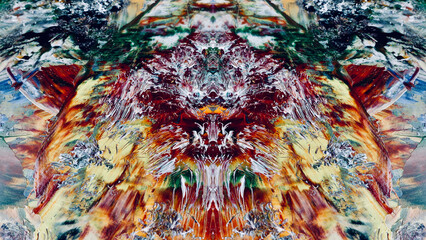 Abstract art background . Hand painting artwork on canvas .