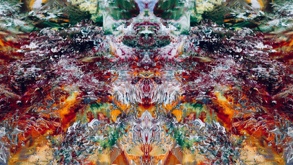 Abstract art background . Hand painting artwork on canvas .