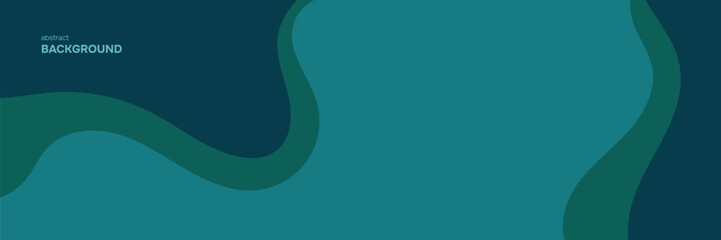 Dynamic liquid shapes abstract background. Green waves. Vector